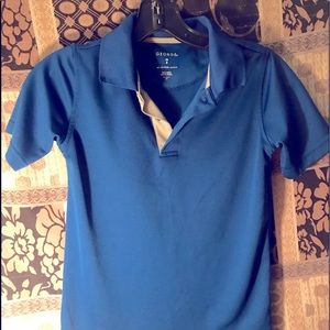 Blue polo shirt